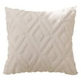 thumbnail image 2 of teapwant Pallene Soft Synthetic Throw Pillow Covers. Short Wool Velvet Decorative Pillow Covers For Couch Sofa In Living Room With 3D Geometric Pattern., 2 of 5
