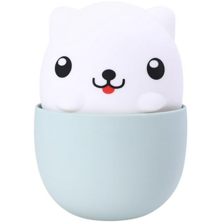 

Teacup Dog Night Light Cute Pet Cartoon USB Rechargeable Puppy Silicone Night Light Cute Pet Dog Bedside Light