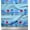 Baby Blue, variant on Soimoi Purple Cotton Voile Fabric Monster Cartoon Print Fabric by the Yard 42 Inch Wide