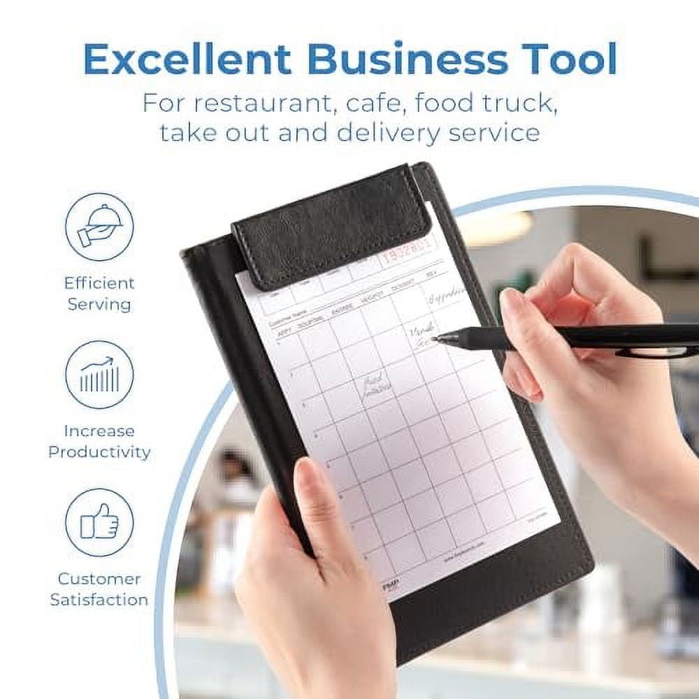 FMP Brands (5000 Sheets) Server Note Pads Paper, Guest Check for Servers, Guest Check Pads, Order Pads for Servers, Waitress Notepads, Server Pads for Restaurant, Bar, Cafe, 50 Pads, 100 Sheets/Pad