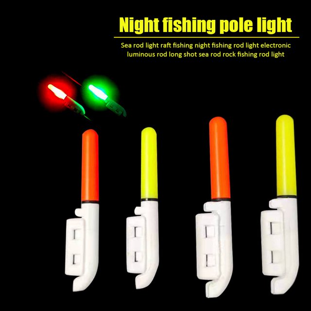 pesca luz palo varilla noche electrónico luminoso trastos amarillo