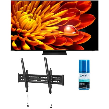 SHARP 4T-C75FV1U 75 Inch Class AQUOS XLED 4K Ultra HD Mini LED Google TV with a Walts TV Large/Extra Large Tilt Mount for 43"-90" Compatible TV's and Walts HDTV Screen Cleaner Kit (2024)