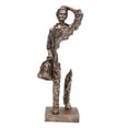 thumbnail image 3 of Figura creativa, estatua, adorno de escritorio, recuerdo, arte de colección, escultura humana Dorado, 3 of 9