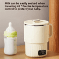 thumbnail image 3 of Mini Kettle Portable Stainless Steel Folding Travel Kettle Easy Storage Electric Water Kettle Household Kettle US Plug, 3 of 7
