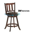 thumbnail image 5 of Costway Set of 4 25'' Swivel Bar stool Leather Padded Dining Kitchen Pub Bistro Chair, 5 of 9