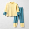 6-7 Years Toddler Boys 2 Piece Outfit Set Color Block Long Sleeve Top ...