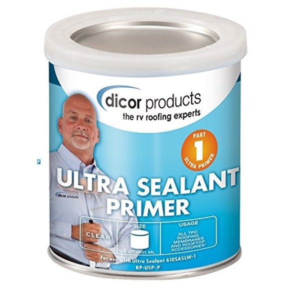 Dicor Corp. Roof Sealant Primer RP-USP-P Roof Sealant; Clear; 1 Pint Can; Single