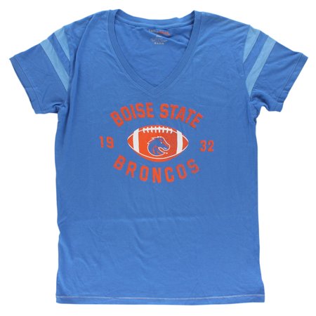 UPC 680391000270 product image for Camp David Womens Boise State Broncos College Kailey V Neck T Shirt Blue | upcitemdb.com