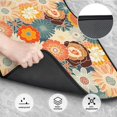 thumbnail image 3 of LAKIMCT Retro Funky Flowers Car Mats, Neoprene Front Rear Floor Mats for Cars, Waterproof Anti-Slip Car Floor Mats Full Set, Universal(4 Pcs), 3 of 6