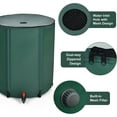 thumbnail image 6 of Happygrill 60 Gallon Collapsible Rain Barrel, PVC Rain Water Collection Barrel with Spigot Water Storage Container & Top Mesh, Portable Rain Barrels to Collect Rainwater from Gutter for Garden Lawn, 6 of 8