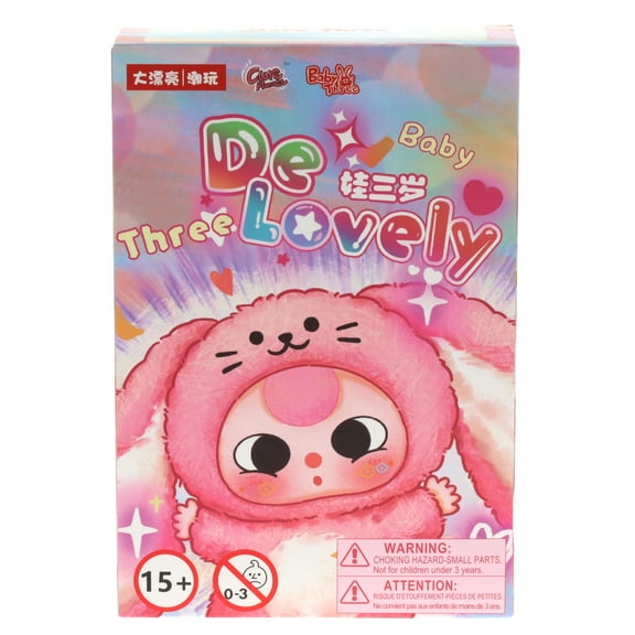Baby Three Collectible Mystery Plush - Blind Box Surprise Toy - De Lovely Plush Clip Collection - Includes 1 Random Character