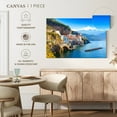 thumbnail image 5 of Elephant Stock Amalfi Coast Daylight Wall Art - Horizontal Canvas Wall Art - Living Room Wall Decor - Beach Canvas - Blue And Green Decor - 12" x 8", 5 of 8