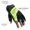 thumbnail image 2 of HANDLANDY Fingerless Work Gloves for Men Utility Padded Half Finger Driving Working Gloves, 2 of 7