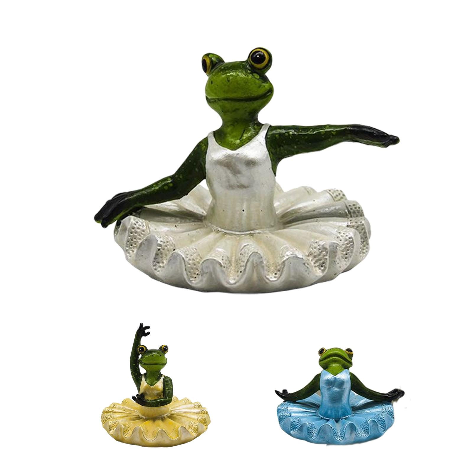 MEGAWHEELS Floating Frog Statue Garden Decor Dancing Frog Sculpture for Pond - Walmart.com