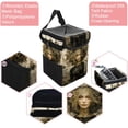 thumbnail image 2 of Bohemia Foldable Car Trash Can with Lid, Leak-proof, Hanging Storage Bag - Car Trash Bin, Trash Can for Car, Car Garbage Can, 2 of 6