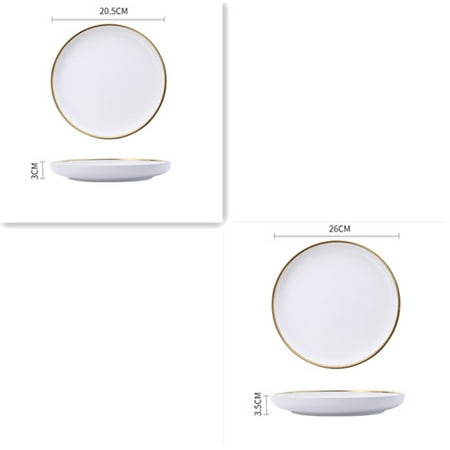

Big Soup Bowl Rice Bowl About Household Ceramic Plate A Set