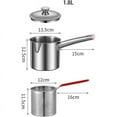 thumbnail image 2 of Deep Fryer Pot,Small Fryer Pot,Multipurpose Stainless Steel Baskets, Wear-Resistant Pan,Deep Fryer, Cooking Pot for Home, 2 of 6