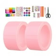 thumbnail image 1 of tredstone Bande 1/2/3 Classe Double Face Pack Solide et Fiable de 5 Rouleaux Rose 2 w Outils Complets 1 Pc, 1 of 6