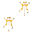 thumbnail image 1 of Transemion Polyester Stylish Pet Toy For Dogs Easy To Clean And Safe For Playtime Good Gift Plush Dog Toy tiger 2Set, 1 of 6