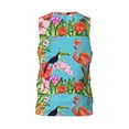 thumbnail image 2 of Rocae Tropical Jungle Flamingo for Men's Basketball Jersey Lightweight and Breathable Athletic Tank Top,Quick-Drying Sports Jersey Large, 2 of 9