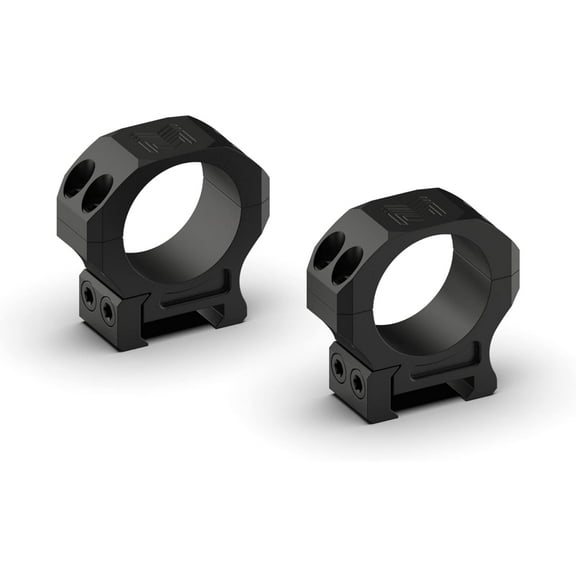 Monstrum Pro Series 7075 Aluminum Scope Rings, 30mm, Low Profile, Black