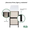 thumbnail image 4 of Cómoda Cajonera KingsHouse con 5 Cajones de Tela Estructura de Acero y Tablero de Madera 100x30x54 cm blanco, 4 of 8