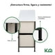 thumbnail image 4 of Cómoda Cajonera KingsHouse con 5 Cajones de Tela Estructura de Acero y Tablero de Madera 100x30x54 cm blanco, 4 of 8