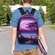 thumbnail image 4 of Easygdp Purple Moon Tree Night Sky Mochila Ligera de 15 Pulgadas para Estudiantes, Mochila Cómoda para la Escuela y Viajes, Correas Ajustables, 4 of 6