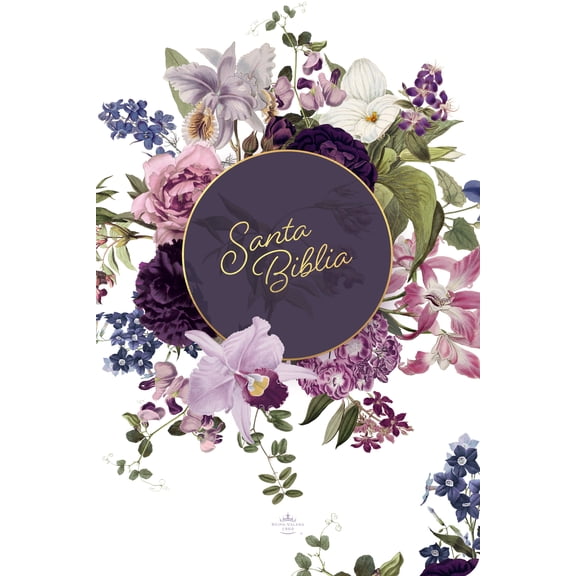 Biblia RVR 1960 Letra Gigante, Tamaño Manual, Tapa Dura, Corona de Flores con índice / RVR 1960 Handy Size Giant Print HC Floral Crown with Index (Paperback)