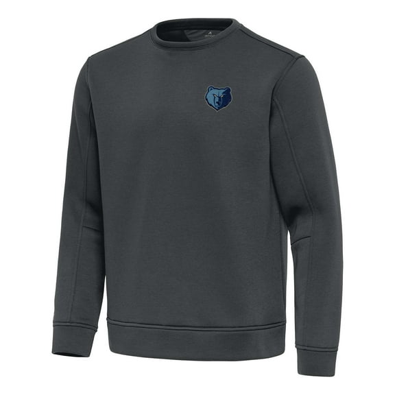 Men's Antigua  Pewter Memphis Grizzlies Relevant Pullover Sweatshirt