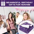 thumbnail image 6 of 50th Birthday Present for Women Blanket,Happy 50th Birthday Decorations Throw Blanket for Her 1973 Birthday Present for Wife Mom Men Cheers to 50 Years Present Purple 50" X 60", 6 of 6