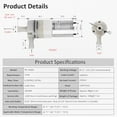 thumbnail image 6 of 12V DC Small Water Transfer Pump 1.3LPM Mini Self Priming  Pump with Food Grade Pipe and Power Adapter, For Ice Maker Coffee Machine Water Dispenser$$Tools & Hardware Other, 6 of 7