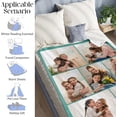 thumbnail image 5 of Custom Blanket with Photos/Text, Personalized Customized Picture Throw Blanket for Family Friend Christmas Halloween Birthday Wedding Customized Gifts for Women Men Blankets, 5 of 5