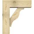 thumbnail image 3 of Ekena Millwork 8"W x 24"D x 28"H Funston Block Rough Sawn Bracket w/ Offset Brace, Douglas Fir, 3 of 25