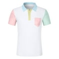 thumbnail image 5 of Muscle Fit Dress Shirts Stretch Athletic Slim Fit Short Sleeve, 5 of 5