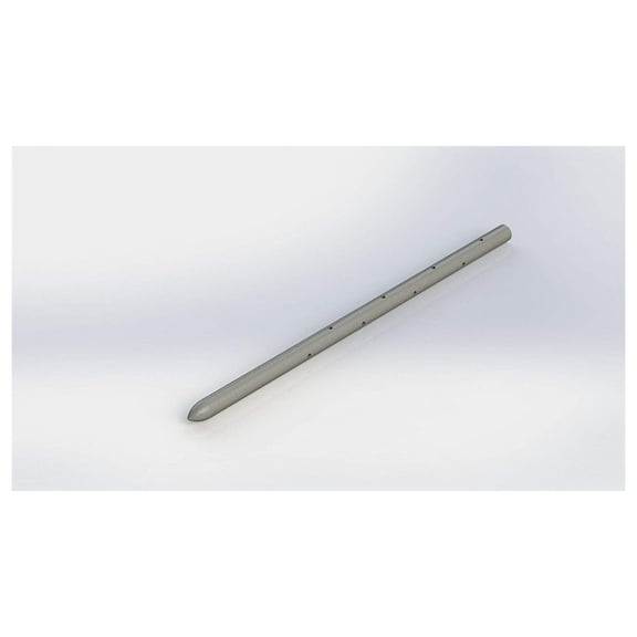 MCA 36 Inch Round Steel Form Stakes with Holes, 10 Pack, 3/4" Diameter, Pointed, Concrete, Garden