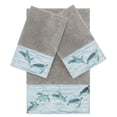 thumbnail image 2 of Authentic Hotel and Spa  Turkish Cotton Turtles Embroidered Dark Grey 3-piece Towel Set, 2 of 5