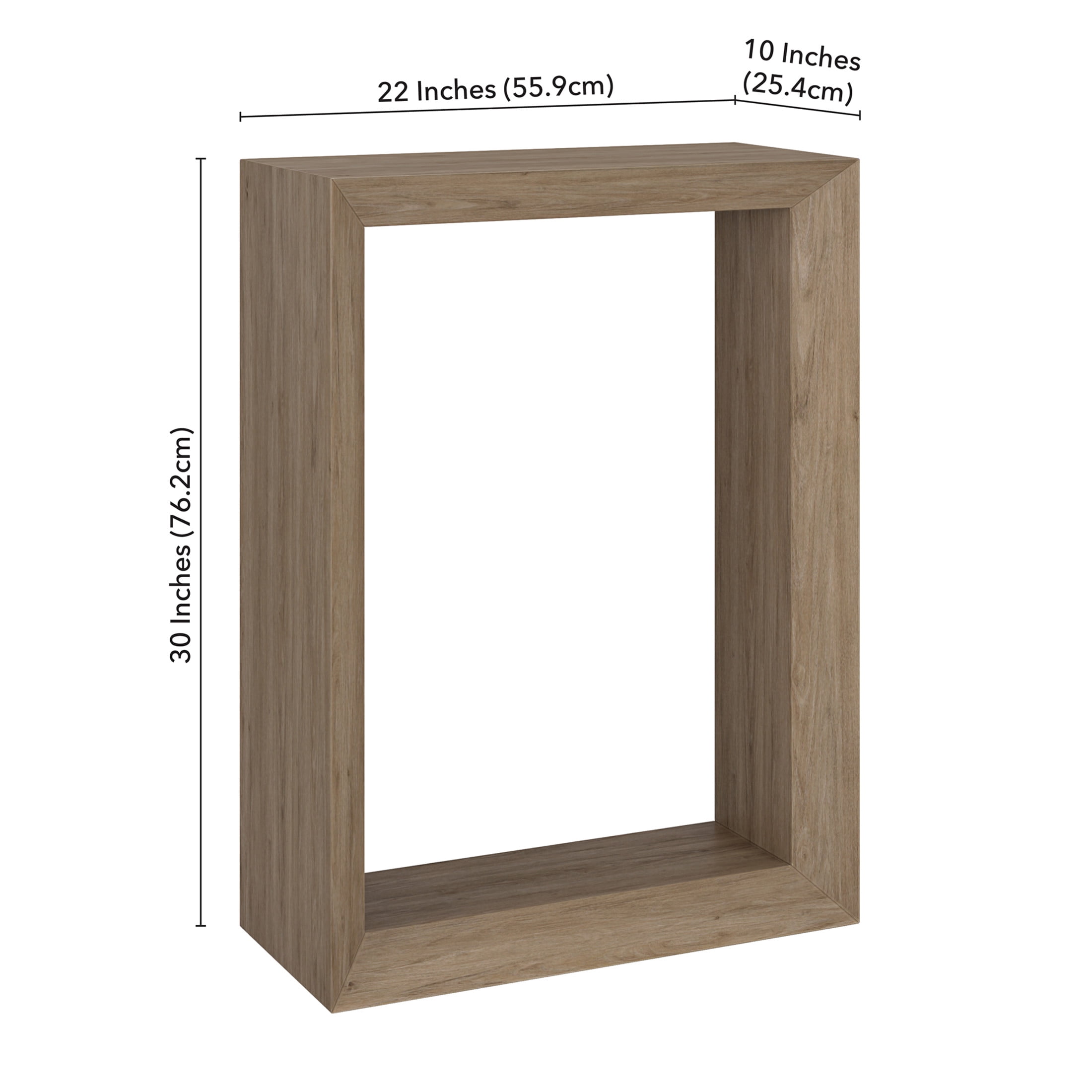 Evelyn&Zoe Modern Farmhouse 22" Wide Antiqued Gray Oak Console Table