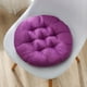 thumbnail image 1 of 1 Pcs Padded Round Chair Cushion, Detachable Chair Seat Cushion with Removable Cover and Rubber Back Anti Slip Kitchen Dining Chair Pad, 1 of 8