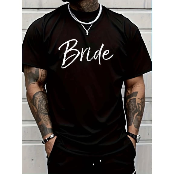 100% Cotton Matching Getting Ready Bride & Groom Wedding Gifts Bride T-Shirt Small Graphic T-shirts for men and women