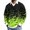 Green, variant on JULMCOMO Halloween Waffle Polo Shirts for Men All Over Bat Print Long Sleeve Collared Loose Fit Casual Golf Shirts Holiday Party Tops Blue M
