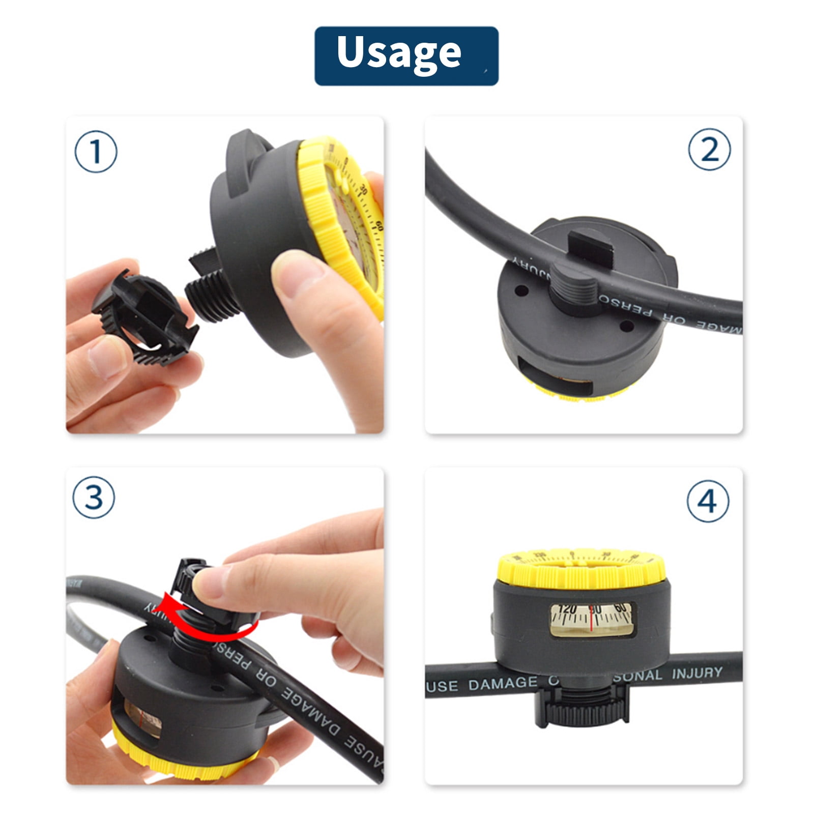 Diving Compasses with Pipe Clamp Designs, Compasses Glowing Compasses Night Waterproof Underwater Navigations Compasses