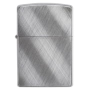 Zippo Diagonal Weave Brushed Chrome Pocket Lighter