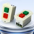 Hugjasmine 3 Phase Push Button Switches 5A 380V 3 Phase Plastic & Brass ...