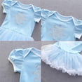 thumbnail image 4 of Disfraz de mameluco Dressy para bebés y niñas, princesa, mono con diadema, fiesta de cumpleaños de Halloween, disfraces elegantes, tallas de 6 a 9 meses, azul 296, 4 of 6