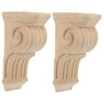 thumbnail image 4 of MLINS 2pcs Corbel Decorative Wooden Corner Moulding Trim Corbel Home Living Room Decor, 4 of 8