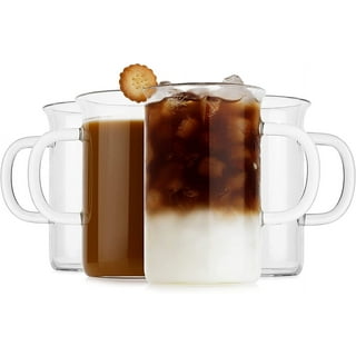 Buy PAIR OF 2 Large Irish Coffee Glasses Mugs Tall Latte Glass Cappuccino  Cups Set Online at desertcartEcuador