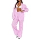 thumbnail image 3 of Pantalones informales con estampado de rayas para mujer, pantalón largo recto con cordón, cintura elástica, holgado, con bolsillos, ropa de calle con bolsillo, Y2K, 3 of 5