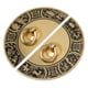 thumbnail image 5 of Tiradores de anillo para gabinete Jadeshay Manijas antiguas de Latón, 5 of 8
