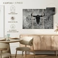 thumbnail image 4 of Elephant Stock Texas Coast Typography Wall Art - Horizontal Multi Panel Canvas - Living Room Wall Decor - Decor Elements Multi Panel - Gray And Black Decor - 23" x 14", 4 of 4